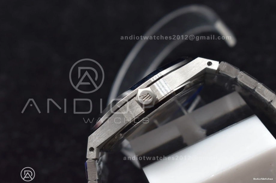 Royal on Bracelet SS Super SS Clone 15500 1:1 Oak APSF Blue Textured 41mm 445 Best Lightweight Dial A4302 Edition 1011